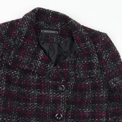 Womens UK Size 12 BHS Purple Pea Coat
