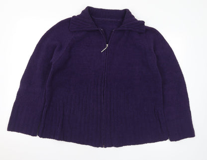 Womens UK Size L Preworn Purple Jacket