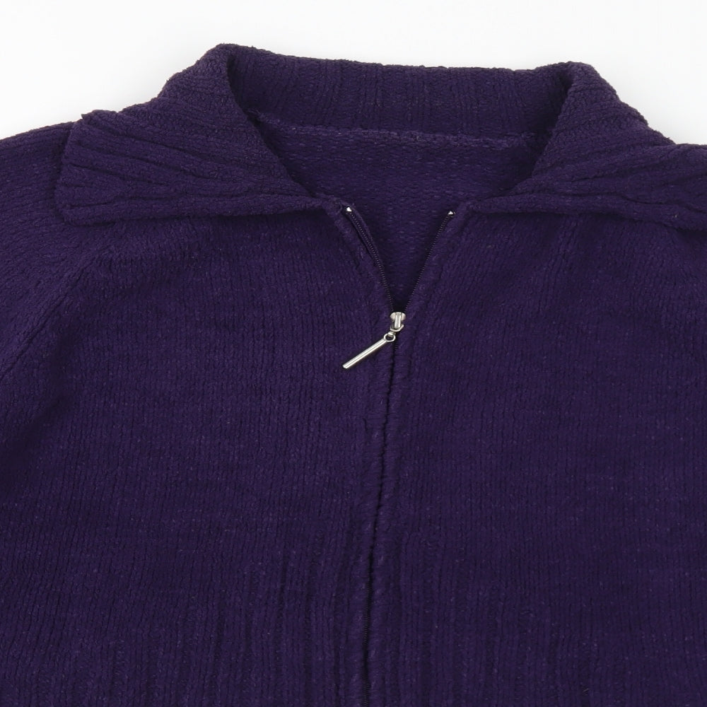 Womens UK Size L Preworn Purple Jacket