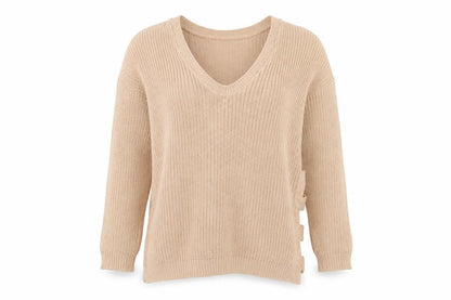 Womens UK Size S Boohoo Beige Pullover Jumper