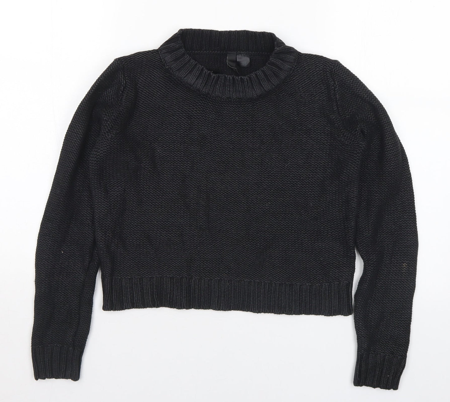 Womens UK Size 10 H&M Black Pullover Jumper