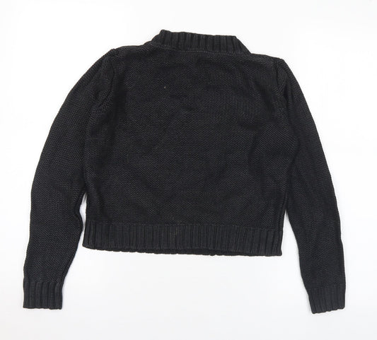 Womens UK Size 10 H&M Black Pullover Jumper