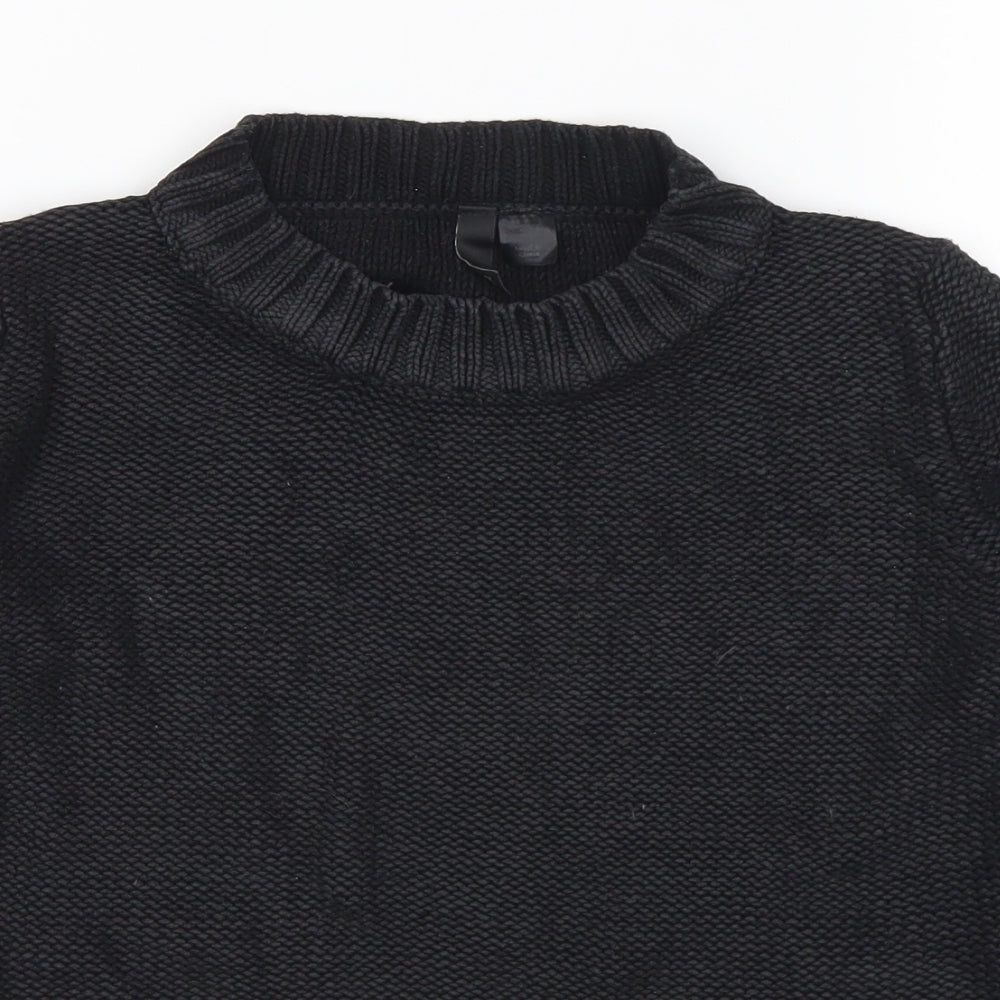 Womens UK Size 10 H&M Black Pullover Jumper