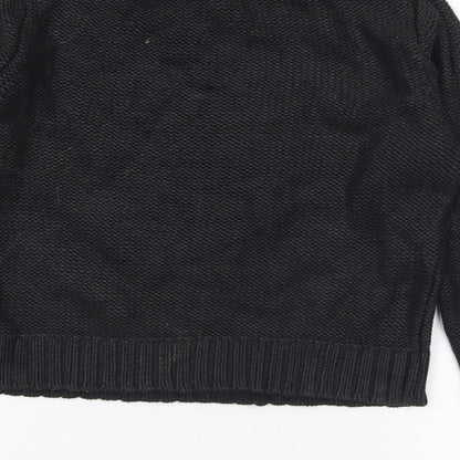 Womens UK Size 10 H&M Black Pullover Jumper