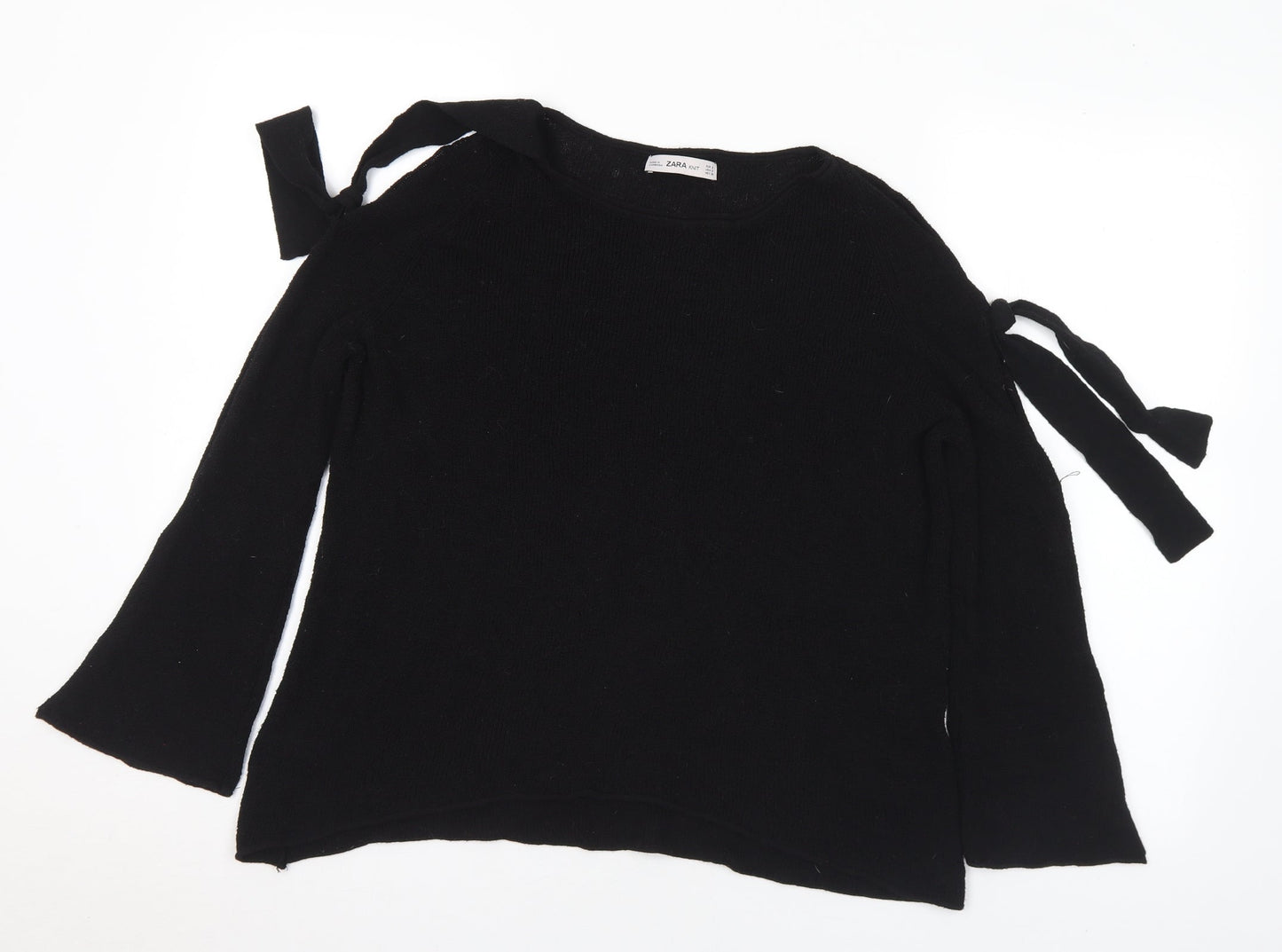 Womens UK Size S Zara Black Pullover Jumper