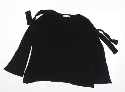 Womens UK Size S Zara Black Pullover Jumper
