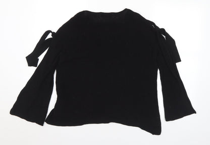 Womens UK Size S Zara Black Pullover Jumper