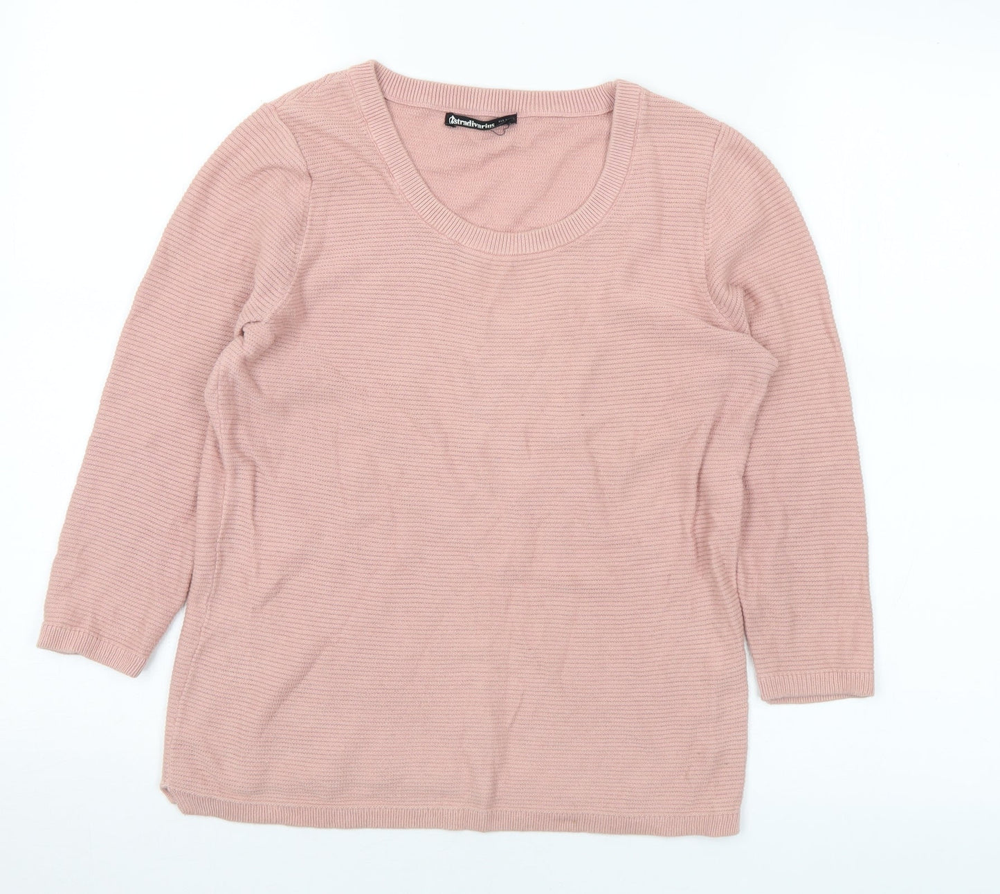 Womens UK Size S Stradivarius Pink Pullover Jumper