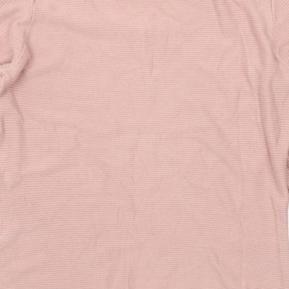 Womens UK Size S Stradivarius Pink Pullover Jumper