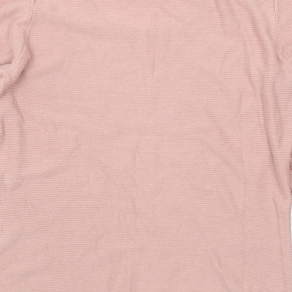 Womens UK Size S Stradivarius Pink Pullover Jumper