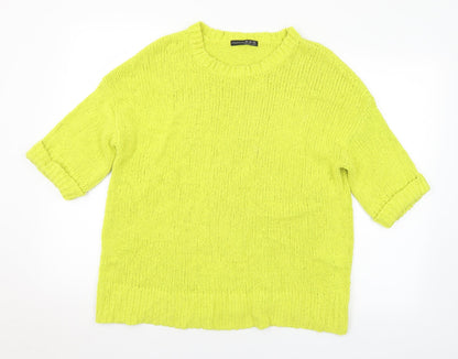 Atmosphere Womens Green Round Neck Acrylic Pullover Jumper Size 16