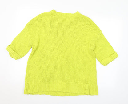 Atmosphere Womens Green Round Neck Acrylic Pullover Jumper Size 16