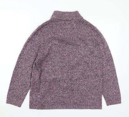 Womens UK Size M Preworn Purple Pullover Jumper