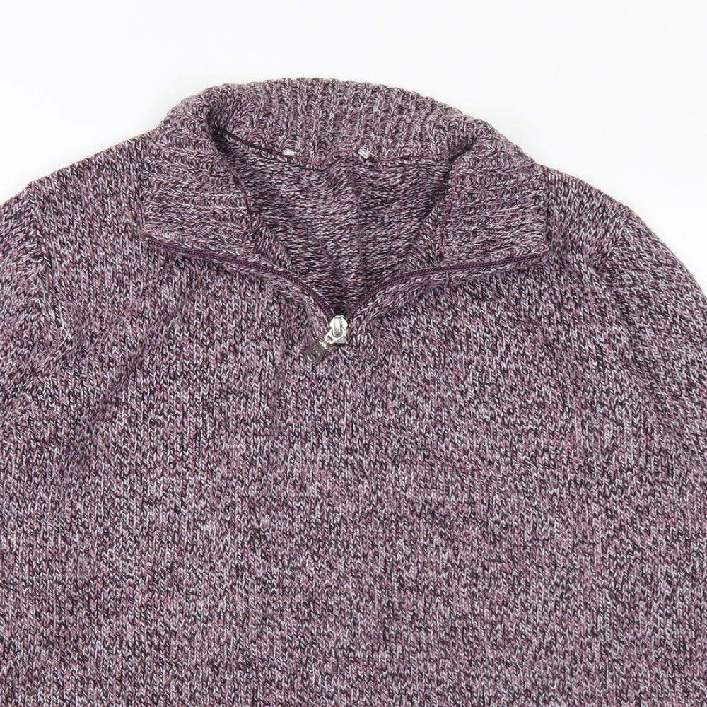 Womens UK Size M Preworn Purple Pullover Jumper