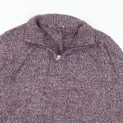 Womens UK Size M Preworn Purple Pullover Jumper