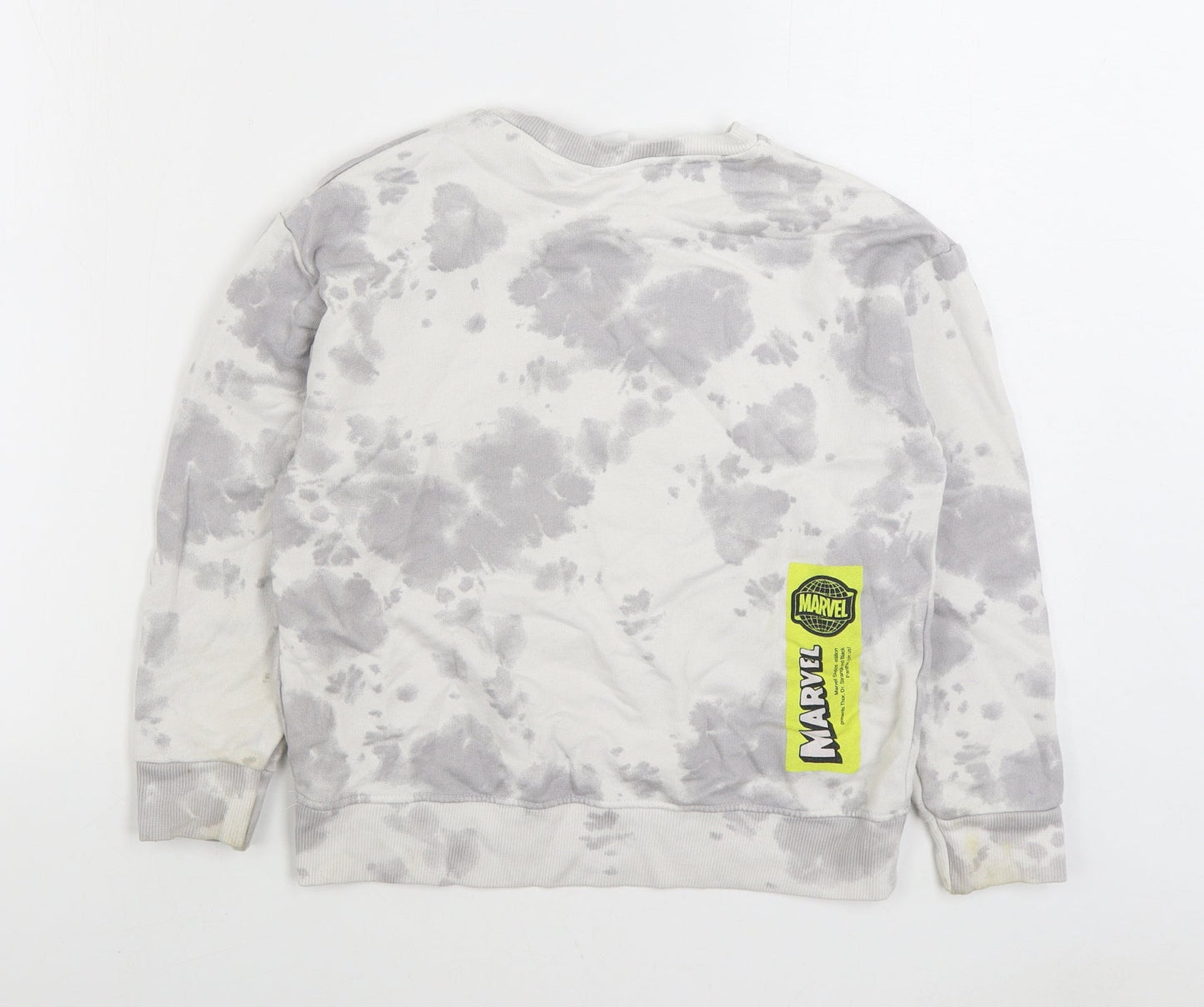 Zara Boys Multicoloured Geometric Cotton Pullover Sweatshirt Size 10 Years Pullover - Marvel