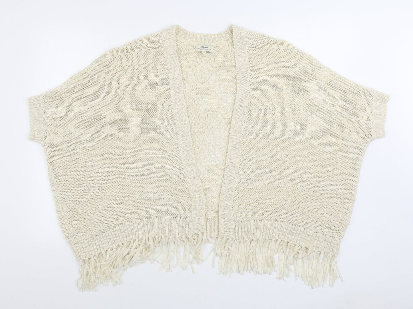 Womens UK Size S Matalan Beige Cardigan Jumper