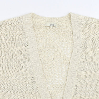 Womens UK Size S Matalan Beige Cardigan Jumper