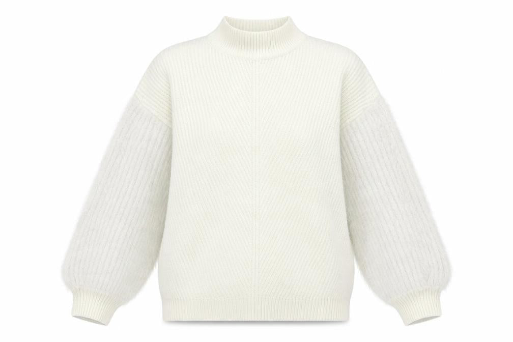 Womens UK Size S Primark White Pullover Jumper