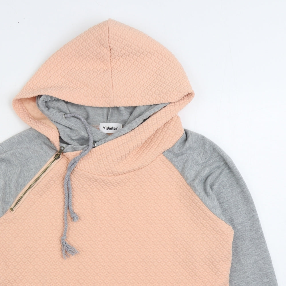 Yidarton Womens Pink Cotton Pullover Hoodie Size M Pullover