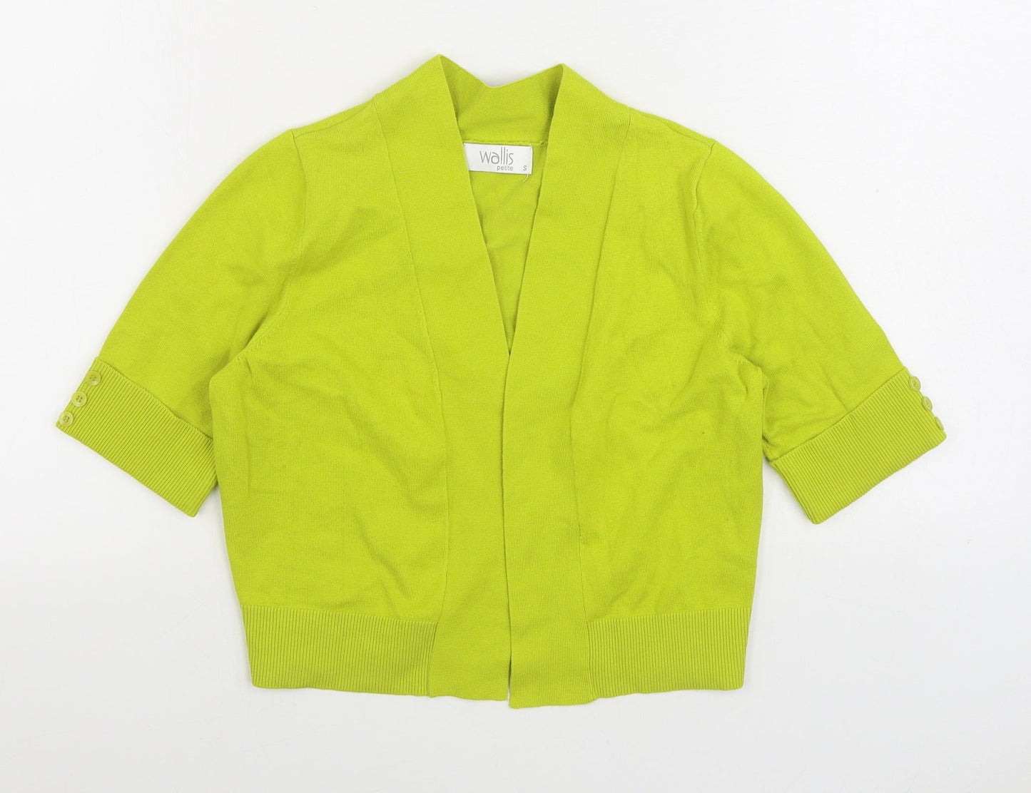 Womens UK Size S Wallis Yellow Cardigan Jumper