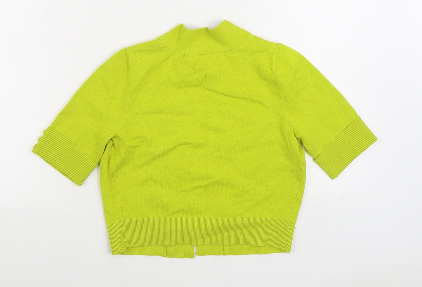 Womens UK Size S Wallis Yellow Cardigan Jumper