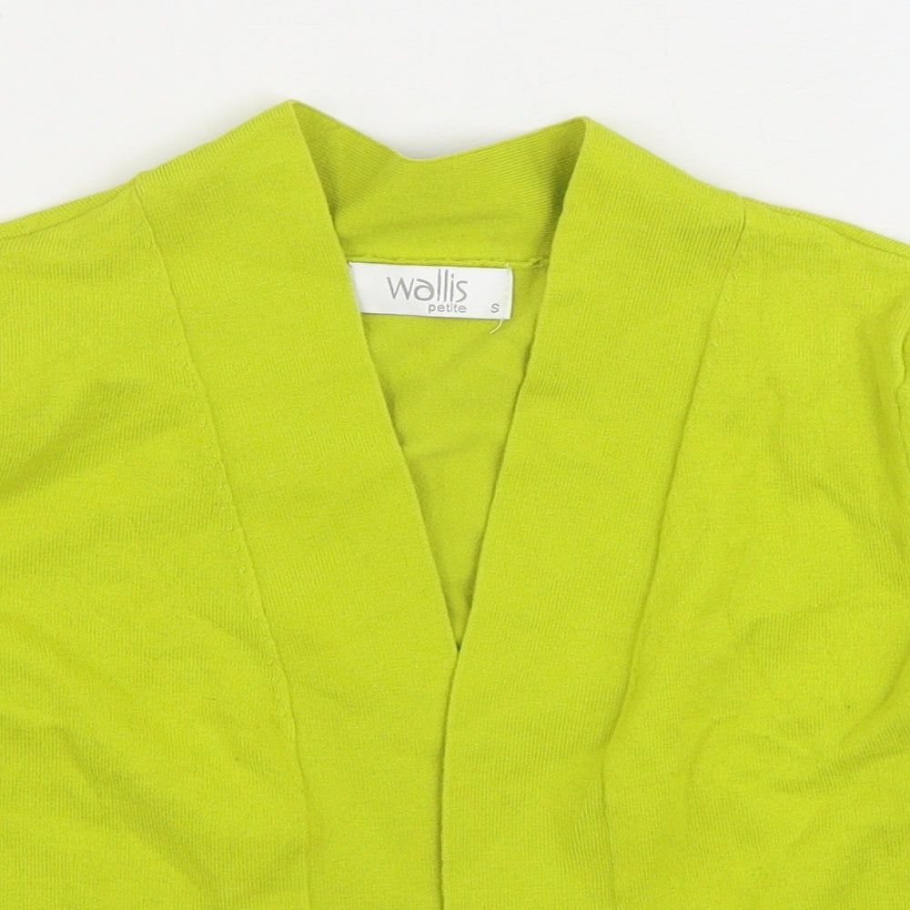 Womens UK Size S Wallis Yellow Cardigan Jumper