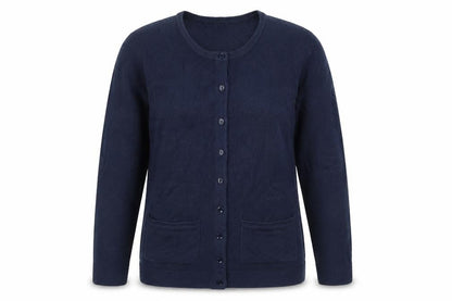 Womens UK Size 14 Emreco Blue Cardigan Jumper