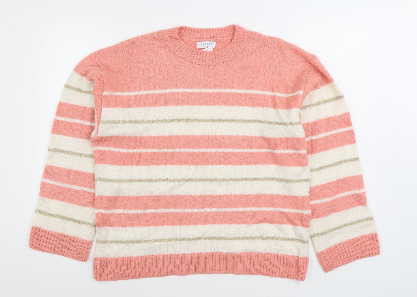 Womens UK Size L Matalan Pink Pullover Jumper