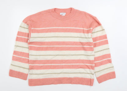 Womens UK Size L Matalan Pink Pullover Jumper