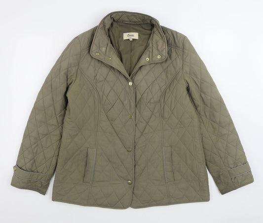 Womens UK Size 14 Marks and Spencer Beige Quilted Coat