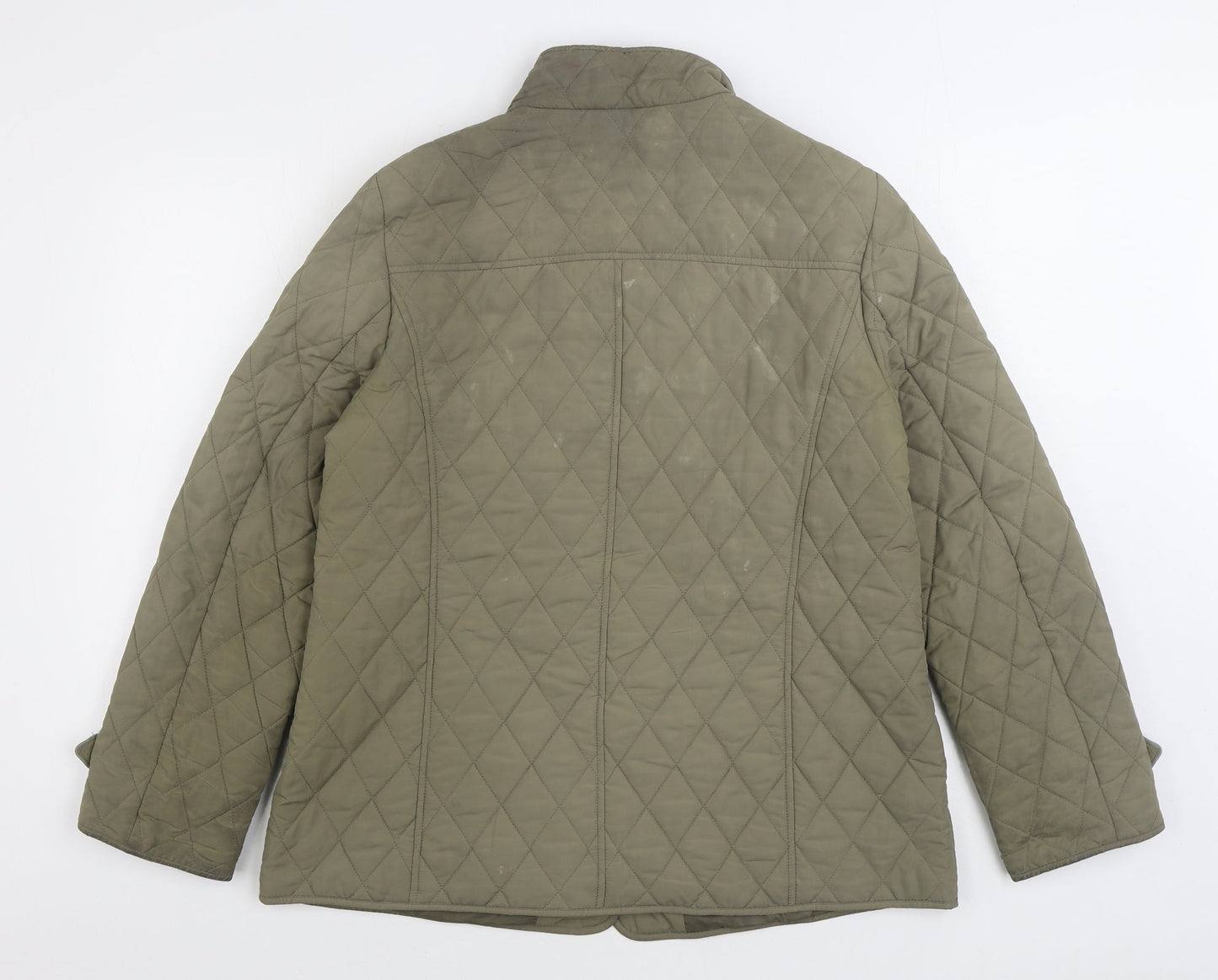 Womens UK Size 14 Marks and Spencer Beige Quilted Coat