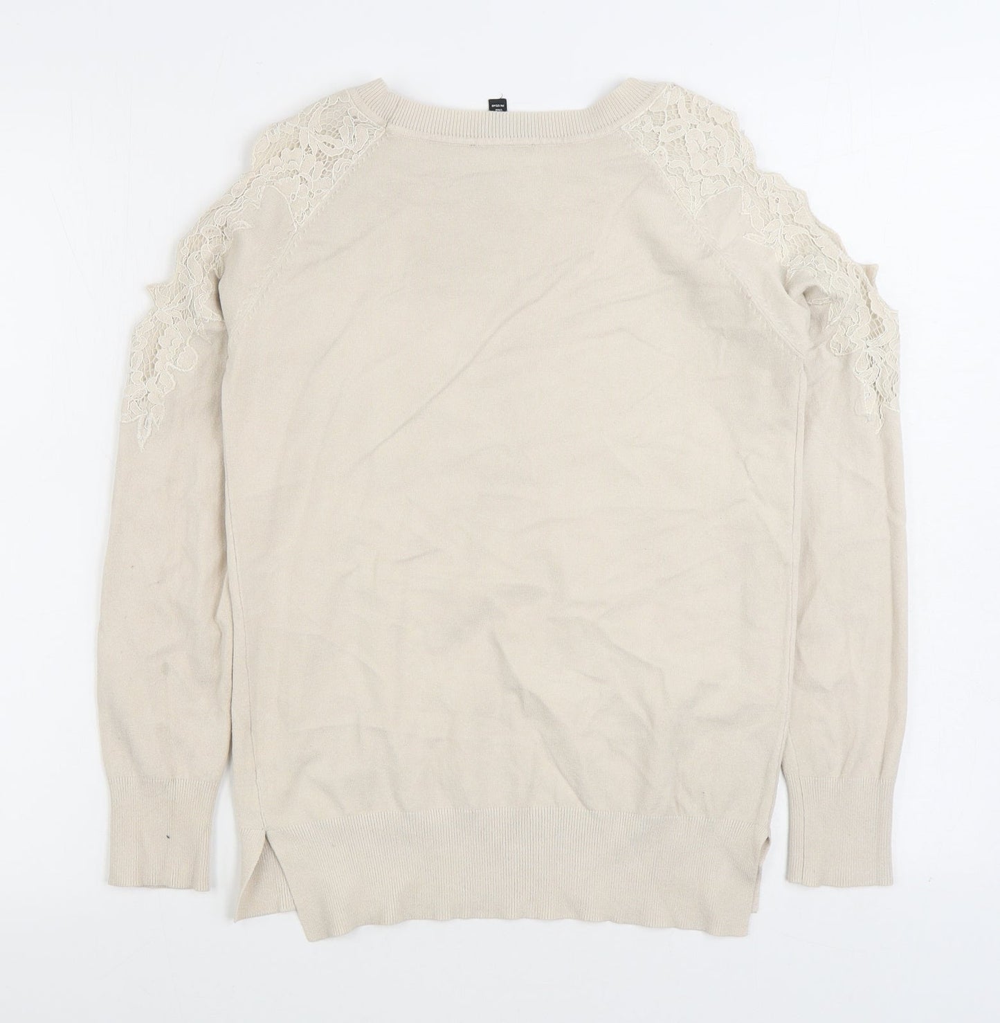 Womens UK Size 6 Topshop White Pullover Jumper