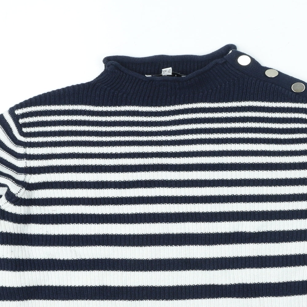 Womens UK Size 12 Warehouse Blue Pullover Jumper