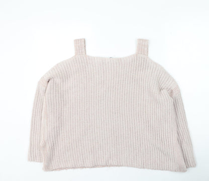 Womens UK Size M New look Pink Pullover Jumper