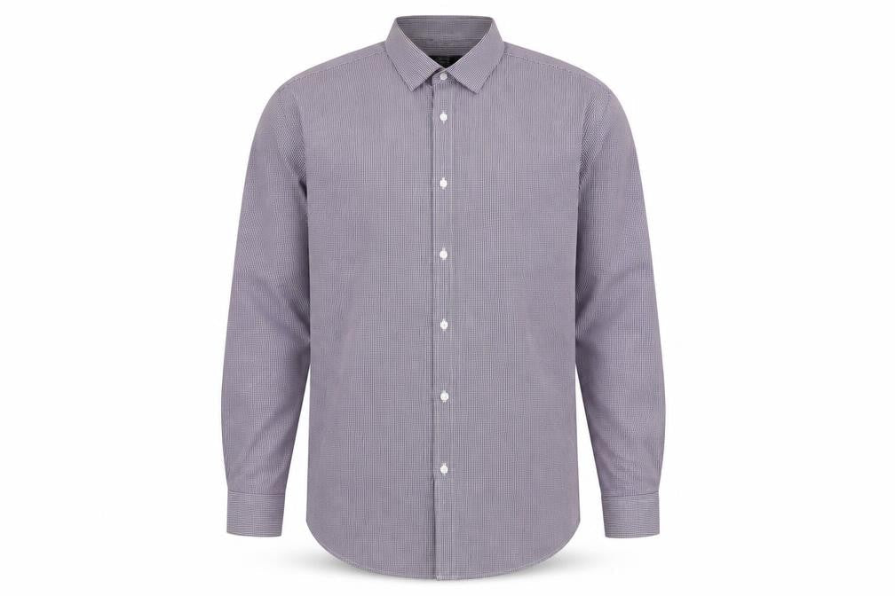 Mens UK Size 44 George Purple  Button-Up Long Sleeve Casual Shirt