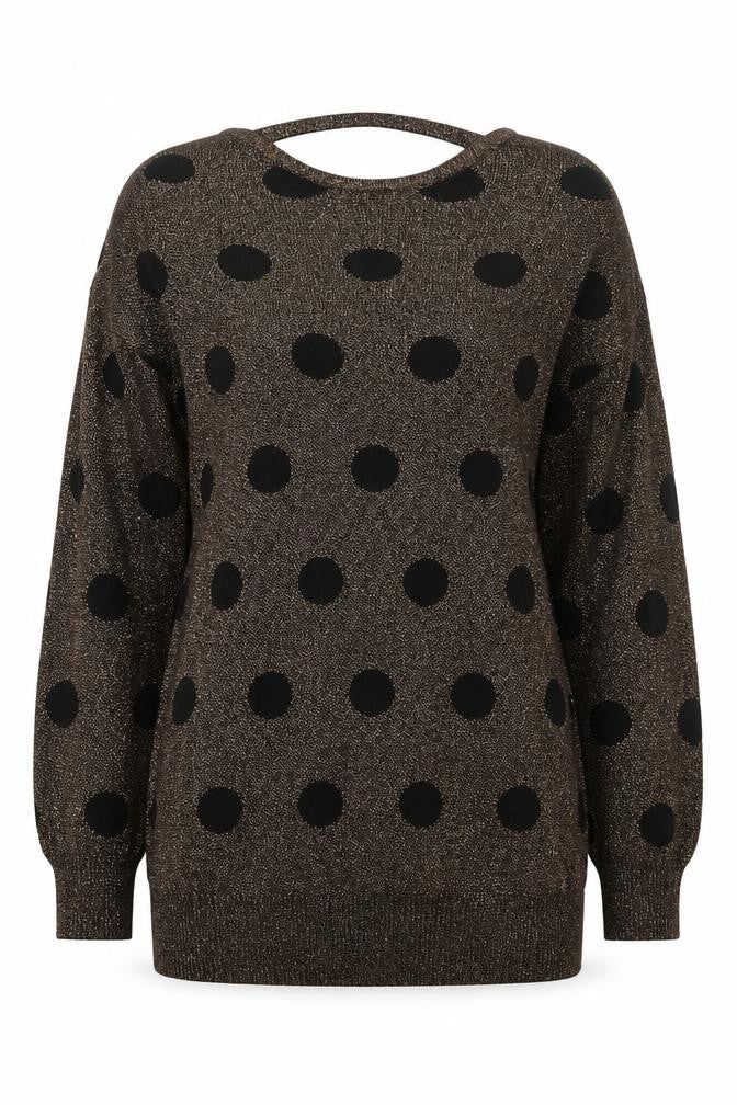 Womens UK Size 12 Soon Gold Pullover Jumper