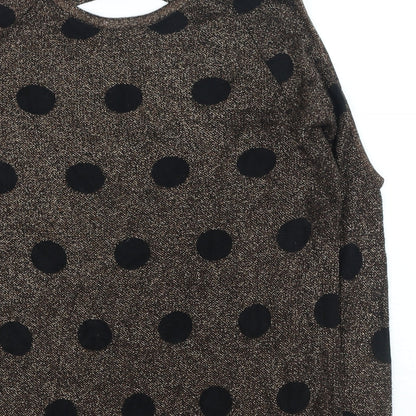 Womens UK Size 12 Soon Gold Pullover Jumper