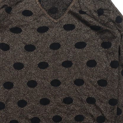 Womens UK Size 12 Soon Gold Pullover Jumper