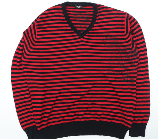 Womens UK Size L NEXT Red Pullover Jumper