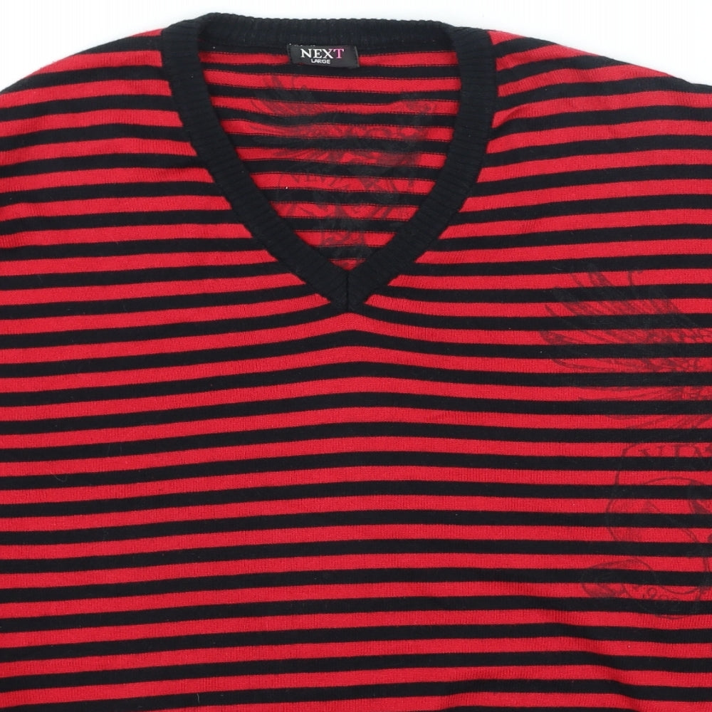 Womens UK Size L NEXT Red Pullover Jumper