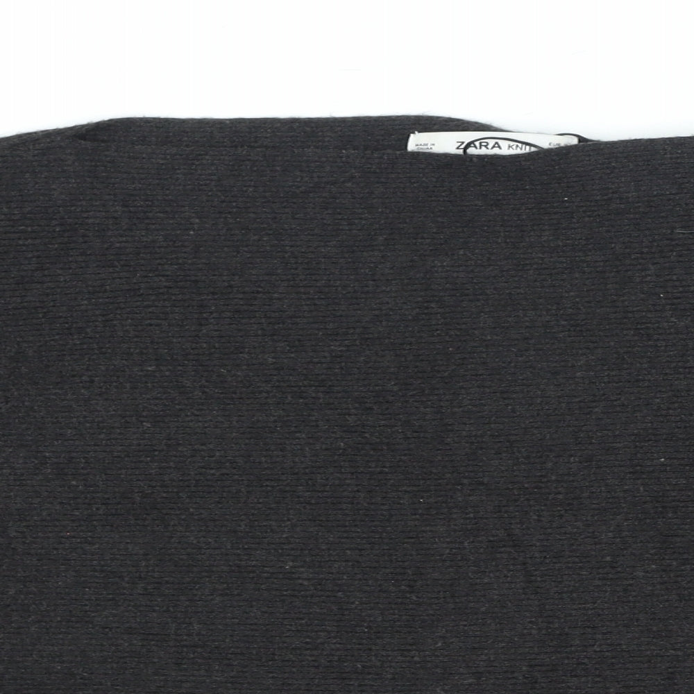 Womens UK Size M Zara Grey Pullover Jumper