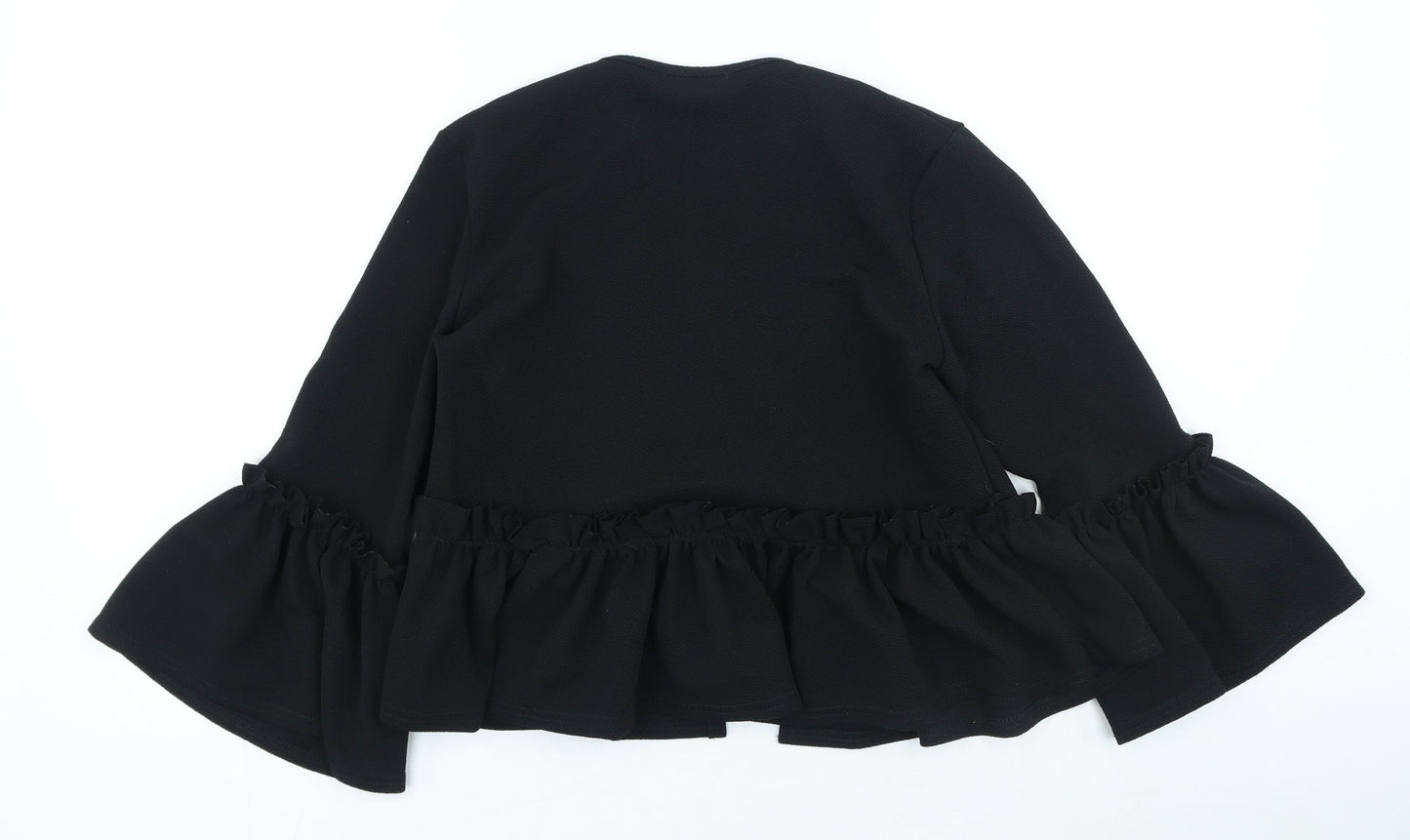 Womens UK Size 10 PRETTYLITTLETHING Black Cardigan Jumper