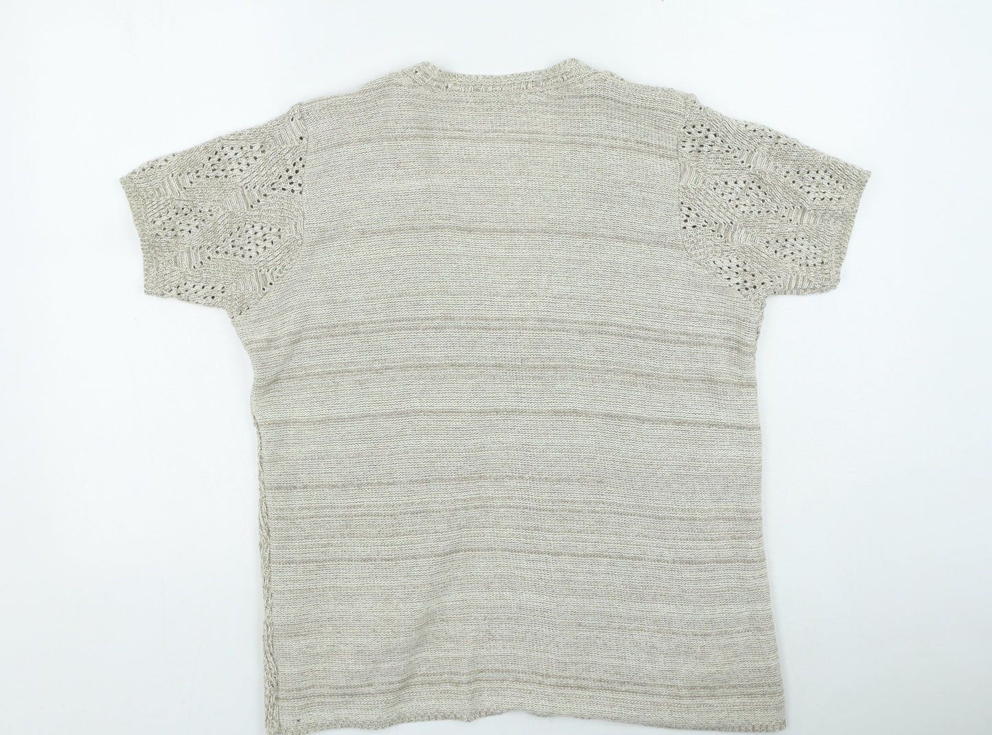 Womens UK Size M Bonmarché Beige Cardigan Jumper