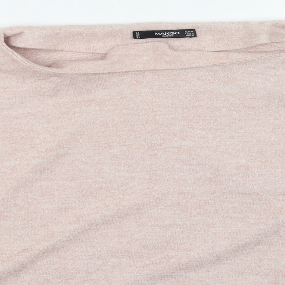 Womens UK Size M Mango Pink Pullover Jumper