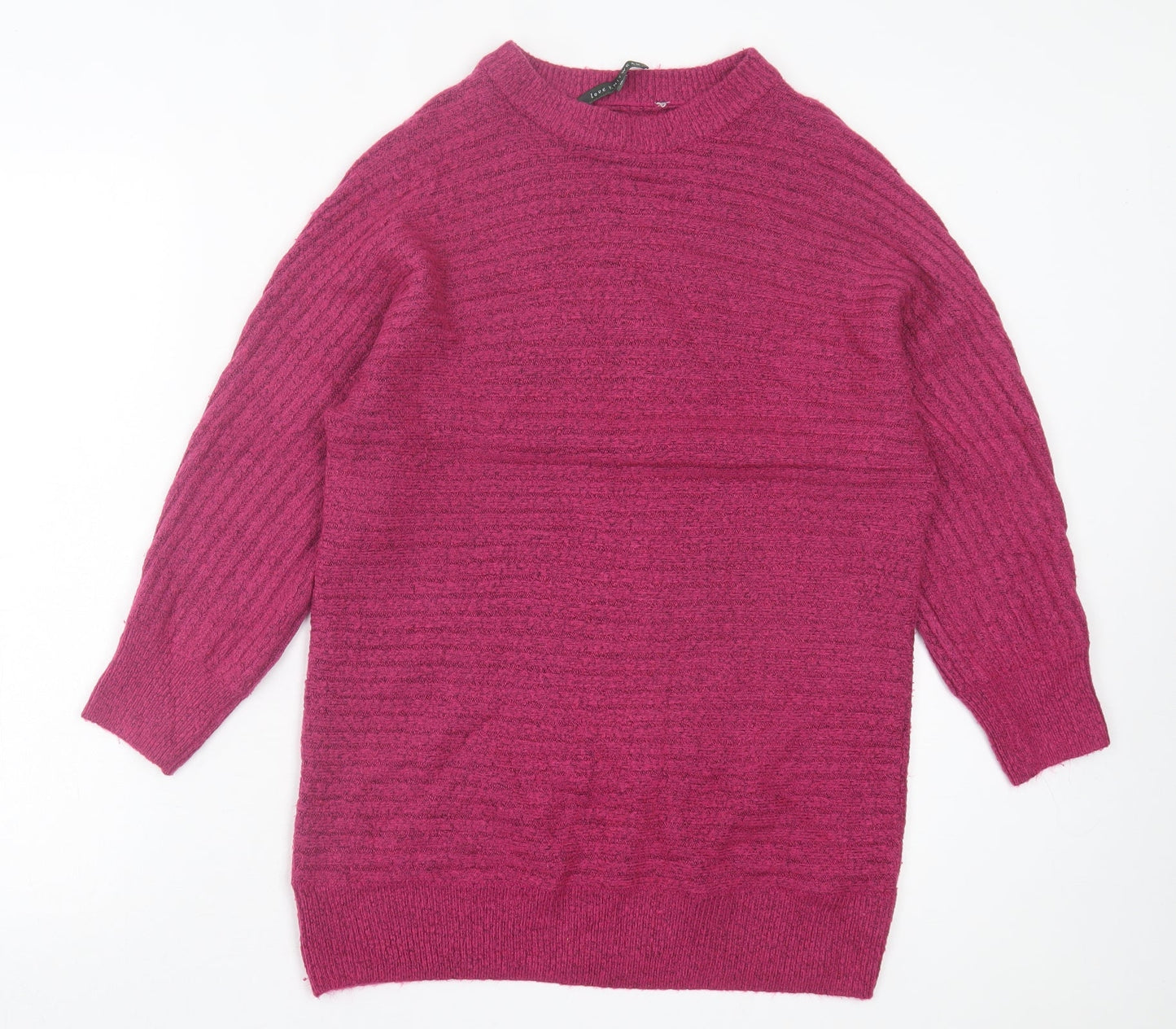Womens UK Size 10 bonmarch Pink Pullover Jumper