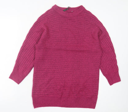 Womens UK Size 10 bonmarch Pink Pullover Jumper