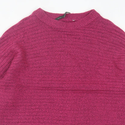 Womens UK Size 10 bonmarch Pink Pullover Jumper