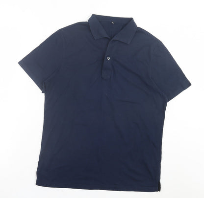 Womens UK Size XL Preworn Blue Basic Polo