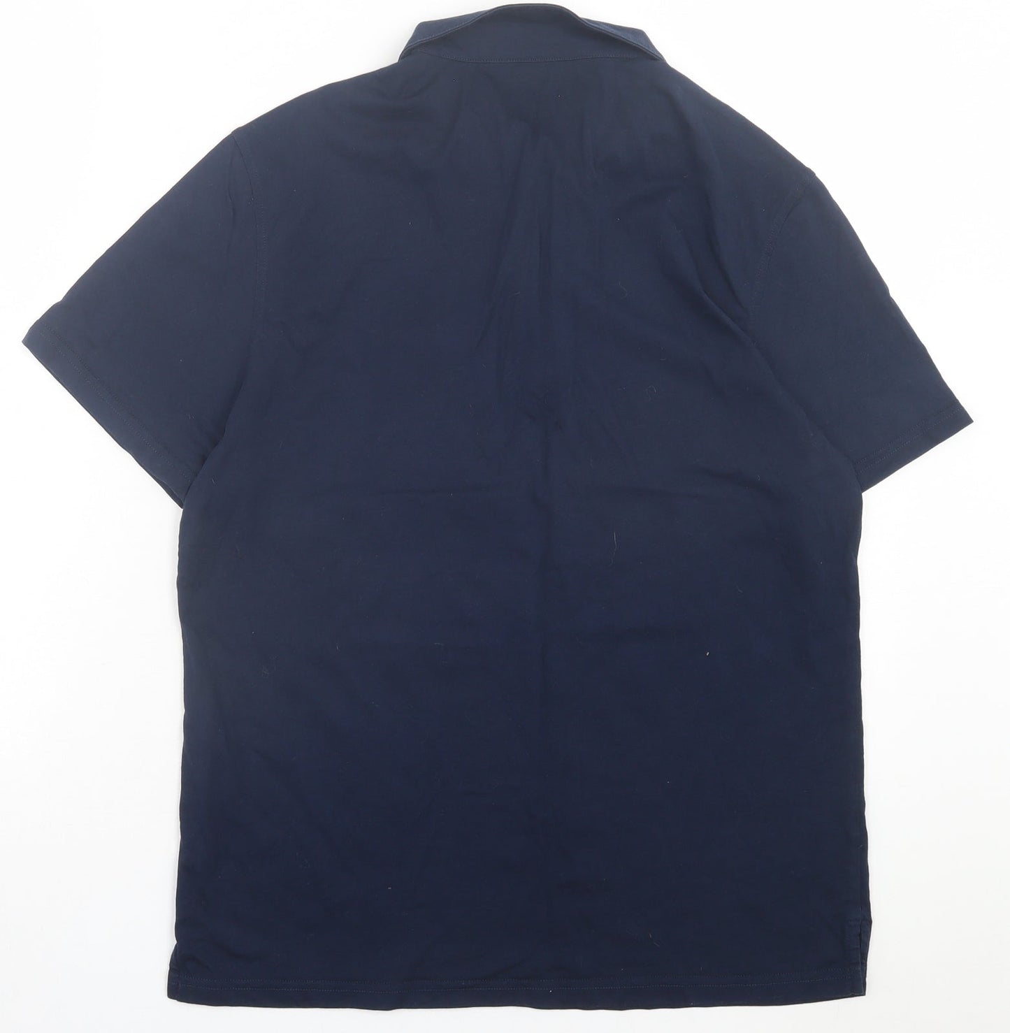 Womens UK Size XL Preworn Blue Basic Polo